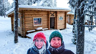 -40°F COLD at Our New Home Base (Finnish Log Cabin)