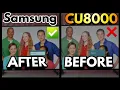 Samsung CU8000 Settings Out of the box vs when you dial it in