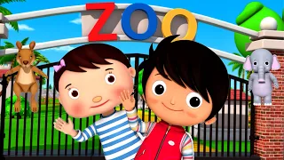 Mia and Jacus Say Hello to Elephants, Lions, and More | 👼Little Baby Bum - Preschool Playhouse