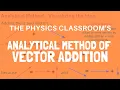 Analytical Method of Vector Addition
