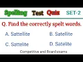 Spelling Mistakes Correctly Spelt word in English Choose the Correctly Spelt word
