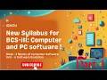 Computer Basic and PC Software BCS-111 Block-2 Unit - 6 SOFTWARE EVOLUTION in Hindi