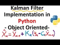 Disciplined Kalman Filter Implementation in Python with Tracking Example - Object Oriented Design
