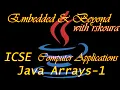 V-10-07-01 Introduction to Arrays in Java ICSE Computer Applications - Java