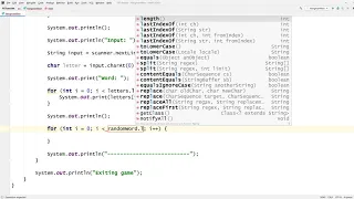Java for Beginners Hangman Game in Terminal