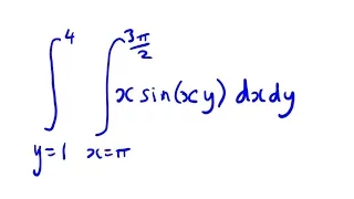 Double Integral Example looks impossible