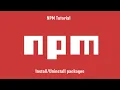 npm install uninstall - Installing uninstalling Nodejs Dependencies