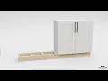 Nelson Cabinetry Pro Tip - Using Wall Uppers Cabinets as Base cabinets Kitchen Island Hack