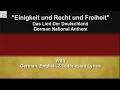 Download Lagu Deutschlandlied - 3rd Stanza Only - National Anthem of Germany - With Lyrics
