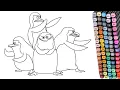 Penguins of Madagascar Coloring Pages