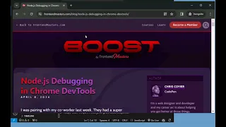 Debug NodeJS code in Google Chrome Dev Tools