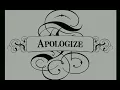 OneRepublic - Apologize Original Version