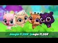 Jungle FLOOF - London Bridge Is Falling Down 🦁🌴 Kids Karaoke Song Remix | Lyrics 🎶 TutoTOONS