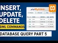 INSERT UPDATE DELETE in SQL DML Commands Explained with Examples Part 5