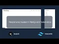 Responsive Header in tailwindcss and Nextjs