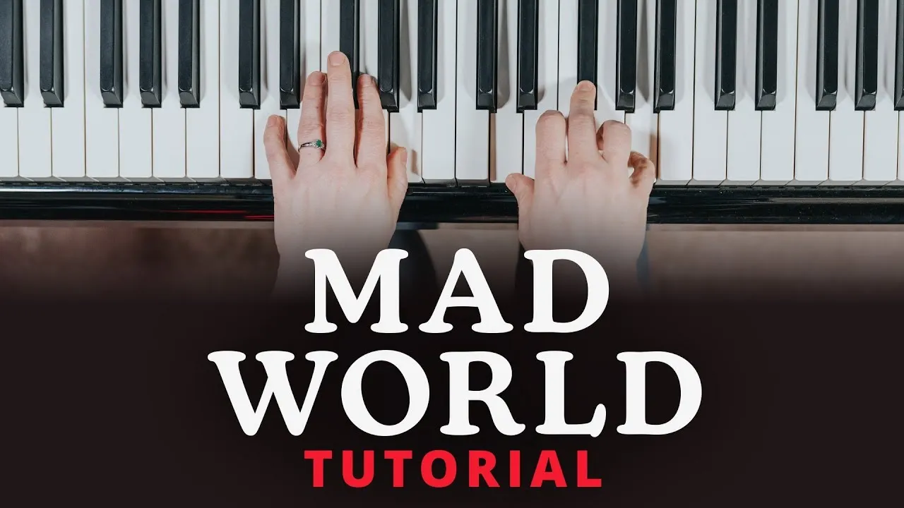 How To Play "Mad World" Gary Jules version (Beginner Piano Tutorial)