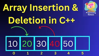 Array Insertion and Deletion in C DSA for Beginners
