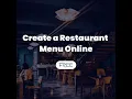 Create a Restaurant Menu Online Easy and FREE