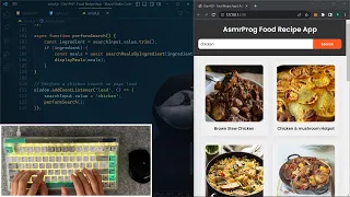 ASMR Programming - Coding Food Recipe Website