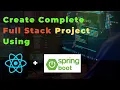 Connect React with Spring Boot Full-Stack Project with MySQL JPA Axios REST API Integration