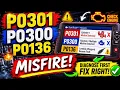 P0301 P0300 P0136 Fault Codes Explained Engine Misfire Diagnosis Guide