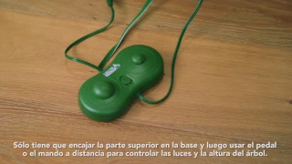 Polygroup Grow-and-Stow Christmas Tree Clear Lights Spanish Subtitles