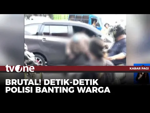 Viral! Polisi Aniaya Sopir Minibus hingga Dibanting Ke Aspal