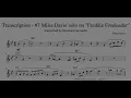 Transcription - #7 Miles Davis' solo on "Freddie Freeloader"