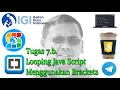 Tugas 7 b Looping Java Script Menggunakan Bracket I Sagusanov 61