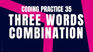 Three Words Combination Python Problem A Step-by-Step Guide with Code Debugging Coding practice 35