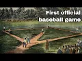 19th June 1846 First ly recorded baseball game takes place in Hoboken New Jersey