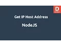 NodeJS Get Hostname DNS Module