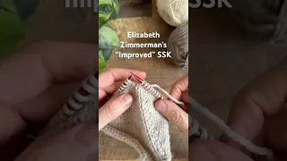 Improve your SSK slip slip knit with Zimmermann s method for a neater decrease