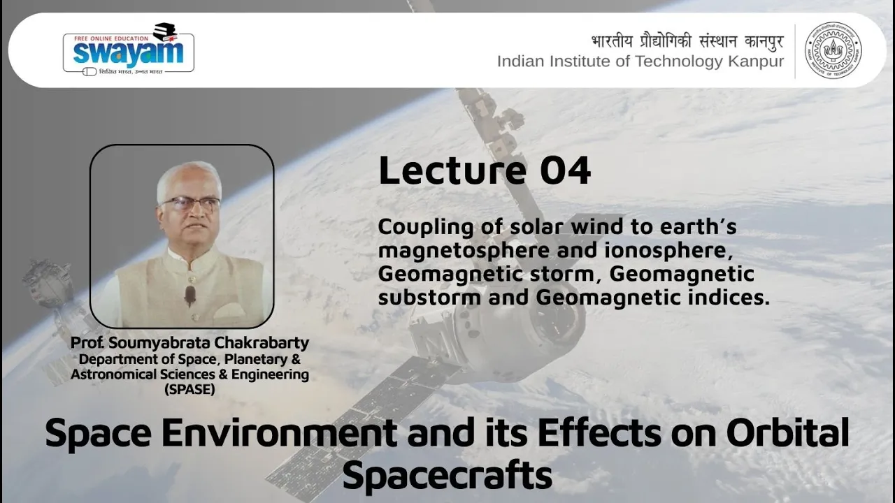Lecture 04: Coupling of solar wind to earth’s magnetosphere and ionosphere, Geomagnetic storm