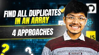 442 Find All Duplicates in an Array HashMap 4 Approaches O 1 Space - No modification