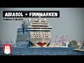 Download Lagu Doppel-Auslaufen in Hamburg – AIDAsol \u0026 MS Finnmarken | Live aus Wedel