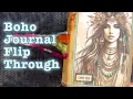 Handmade Boho Journal Flip Through