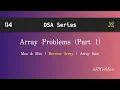 Array Problems Part 1 in JavaScript DSA Explained with Example JDCodebase