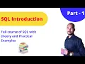 SQL Introduction Tutorial For Beginners In Marathi SQL Full Course In Marathi