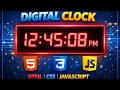 how to make a digital clock in javascript javascript projects for beginners