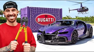 INSTALACIÓN DE UN KIT DE CARROCERÍA DE 700 000 DÓLARES EN EL BUGATTI CHIRON SINIESTRADO