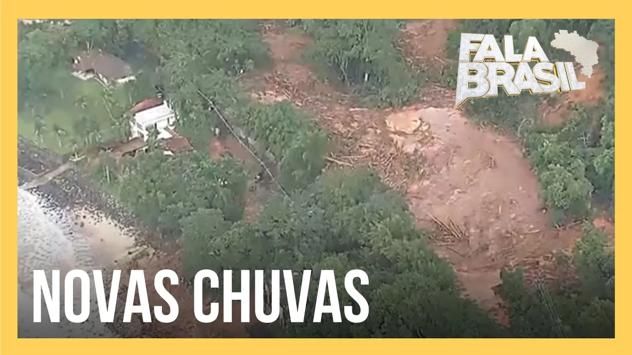 Moradores do litoral norte paulista se preparam para novas chuvas