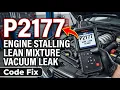What Is P2177 Obd2 Code - System Too Lean Off Idle Bank 1