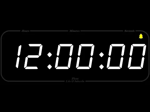 Download MP3 12 Hour - TIMER & ALARM - 1080p - COUNTDOWN