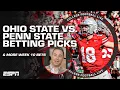 BETTING PICKS Ohio State vs Penn State Pitt vs SMU Texas A M vs South Carolina ESPN BET