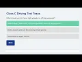 Class C Driving Test Texas - Questions and Answers 2026
