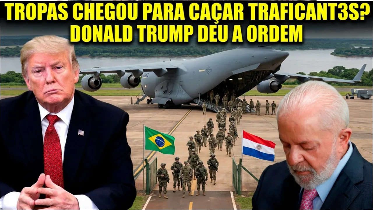 🇧🇷CHEGOU A MANDO DE TRUMP GIGANTE CARGUEIRO COM TROPAS PARA FRONTEIRA D BRASIL PARA OPERAÇÃO MILITAR