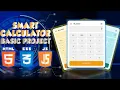 Smart Calculator Web App Using HTML CSS JavaScript With Graph History Theme Advanced Math