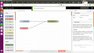 Node red merge conflict drops flow