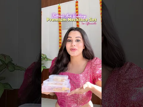 FESTIVAL/ KARWA CHAUTH/ WEDDING Necklace Under Budget ✨ Trendy Necklace Set #shortvideo #necklace